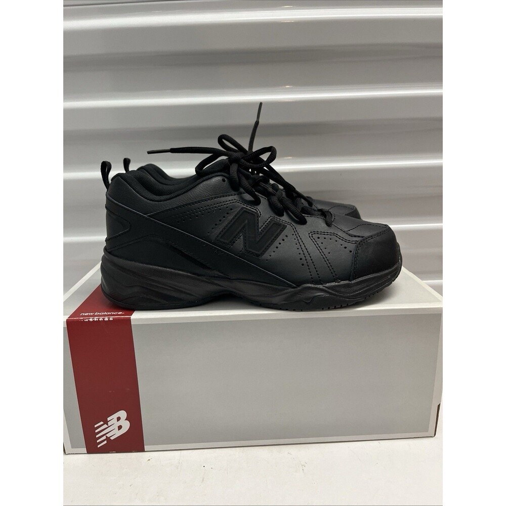 New Balance Triple Black 624 Lace Up Big Kid Uniform Training Shoes SZ 12 M